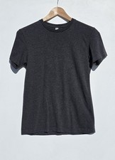 Uniqlo Women's Ex Small Charcoal Crewneck Short Sleeve Tee