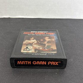 Math Gran Prix Atari 2600 Used Tested Video Game Educational Retro Classic