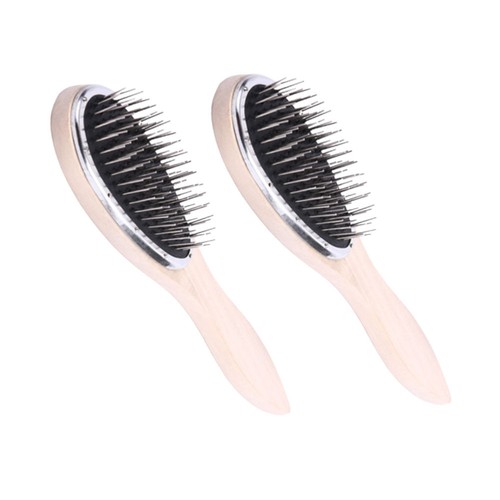 2 Pezzi Pettini Capelli Glitterati Pettini Parrucchiere Massaggio Massaggio Manico Spesso Capelli