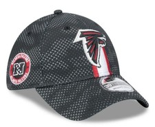 Atlanta Falcons NFL 2024 Sideline New Era 39THIRTY Stretch Black Camo Small/ Med