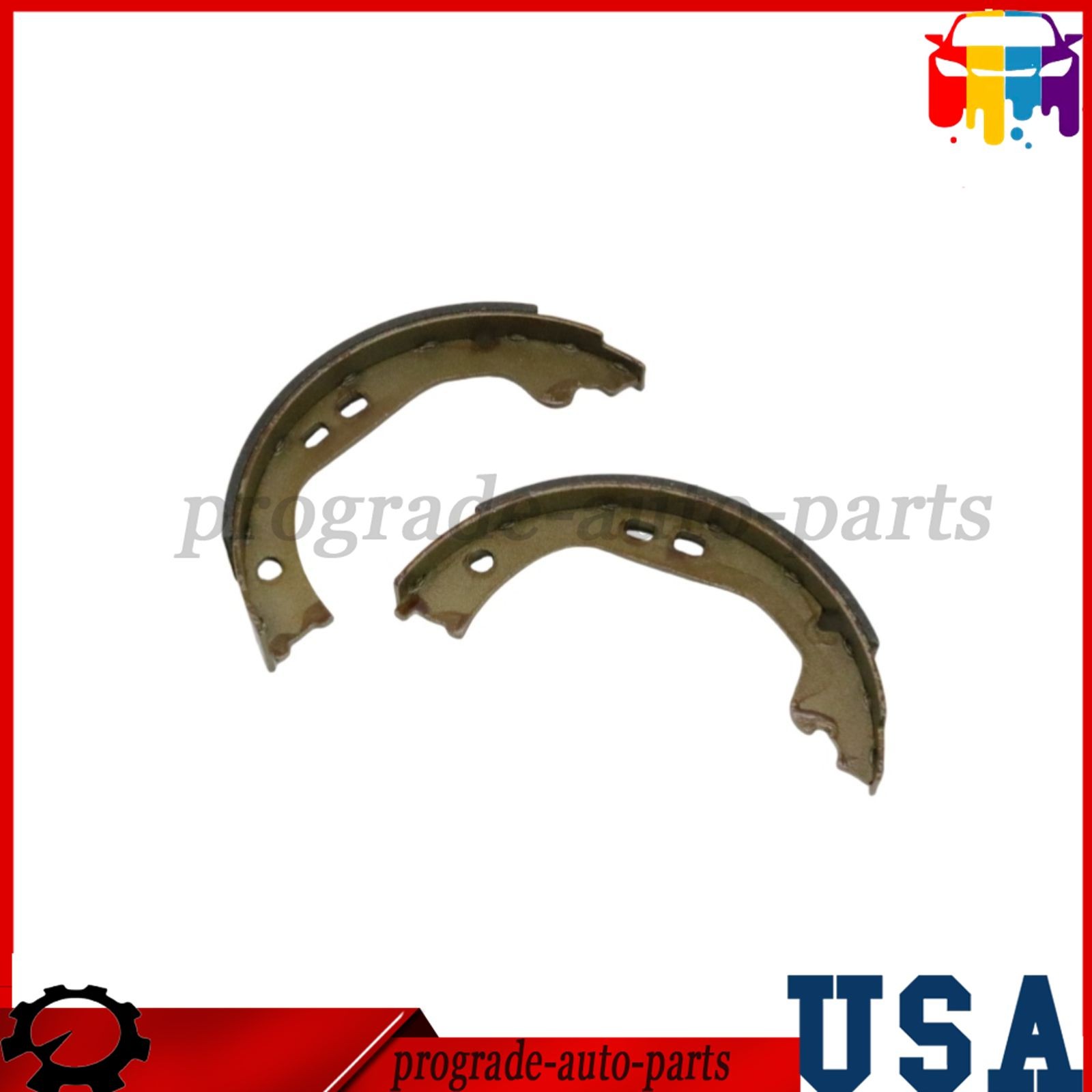 Fit Maserati Ghibli Quattroporte 1 Set Parking Brake Shoes & Accessory Fastener/