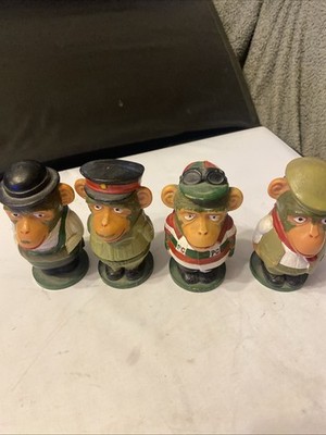 PG Tips Vintage Schimpanse Affe Eierbecher 4er Set Selten!!