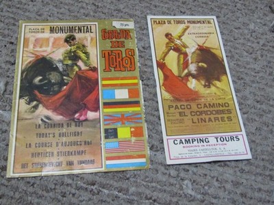 1967 Plaza De Toros De Monumental Corrida De Toros Today's Bullfight Pamphlet