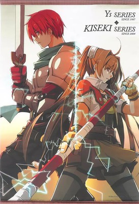 Falcom Ys Kiseki B2 Wandteppich Nippon Falcom 40th Anniversary Sammlerstück
