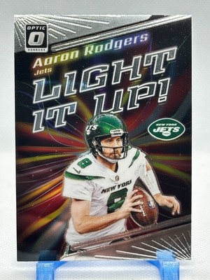 Aaron Rodgers 2023 Panini Donruss Optic - Light It Up! #LU-AR - New York Jets