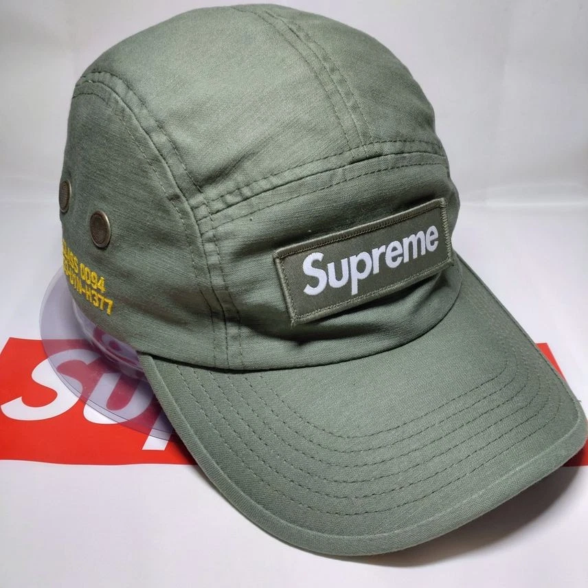 Casquette de camp militaire suprême olive 21ss authentique du Japon