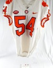 2017-22 Clemson Tigers #54 Game Issued Pos Used White Jersey Football NP R 42 97 — photo 1