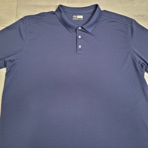 ⛳️Callaway Polo Shirt Mens Size 4XL Blue Opti-Dri Performance Stretch Golf