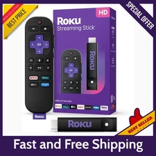Streaming Stick HD -2025 HD Streaming Device for TV with Voice Remote, Free/Live
