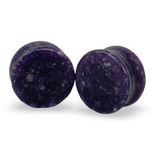 Moondevite Stone Double Flare Plugs Stn-710 Set Ear Gauges Pick Size