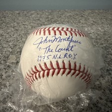 John Montefusco Signed OMLB SF Giants 75 NL ROY Becket Witnessed Authentication 