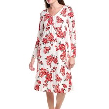 Carole Hochman Floral Longsleeve Sleep Gown SZ L