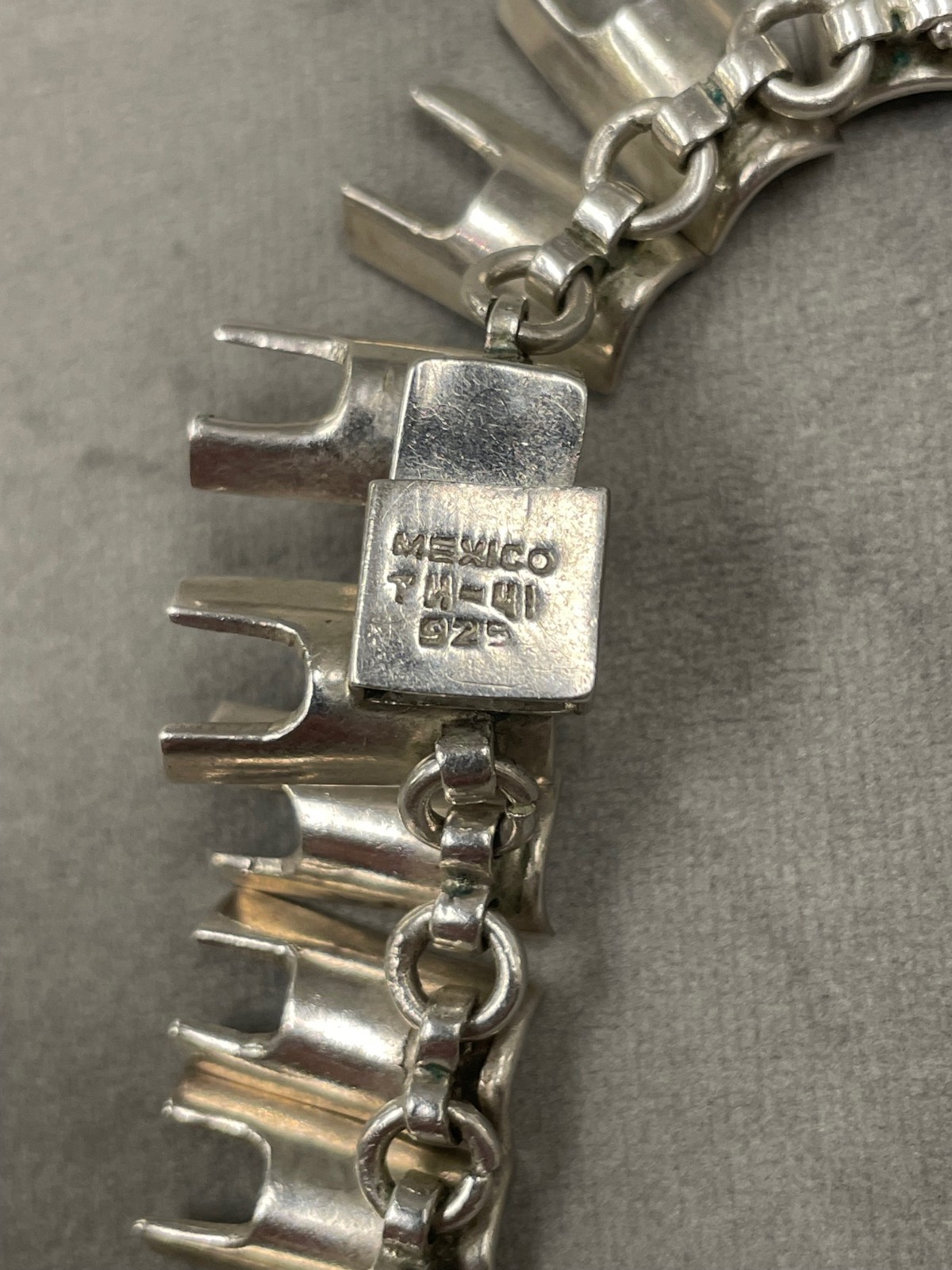 DRAMATIC STERLING SILVER MEXICO ARCHITECTUAL DESI… - image 7