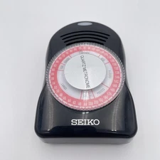 Seiko Quartz Metronome Model DM-10 Electronic Tempo Trainer Black Headphone Out