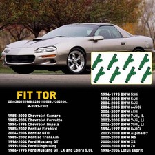 8PC Fuel Injector EV1 Camaro For Corvette Mustang Ford Cobra Math I V8 1999-2013