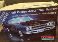 Monogram 1969 Dodge 440 Six Pack Model Kit-in Box Open But Unassembled Monogram 1969 Dodge 440 Six Pack Model Kit-in Box Open But Unassembled