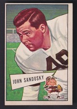 Set Break 1952 Bowman Large Football John Sandusky #50 Ungraded