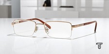 VERSACE VE1066 1053 Light Brown Demo Lens 50 mm Men's Eyeglasses