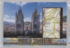 2021 Upper Deck Goodwin Champions World Traveler Map Relics Quito Ecuador 0rh3