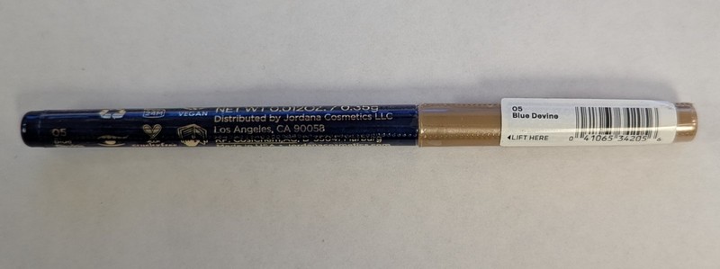 1 PIECE  - JORDANA DRAW THE LINE LIP LINER PENCIL #06 BLUE DEVINE 0.012oz SEALED