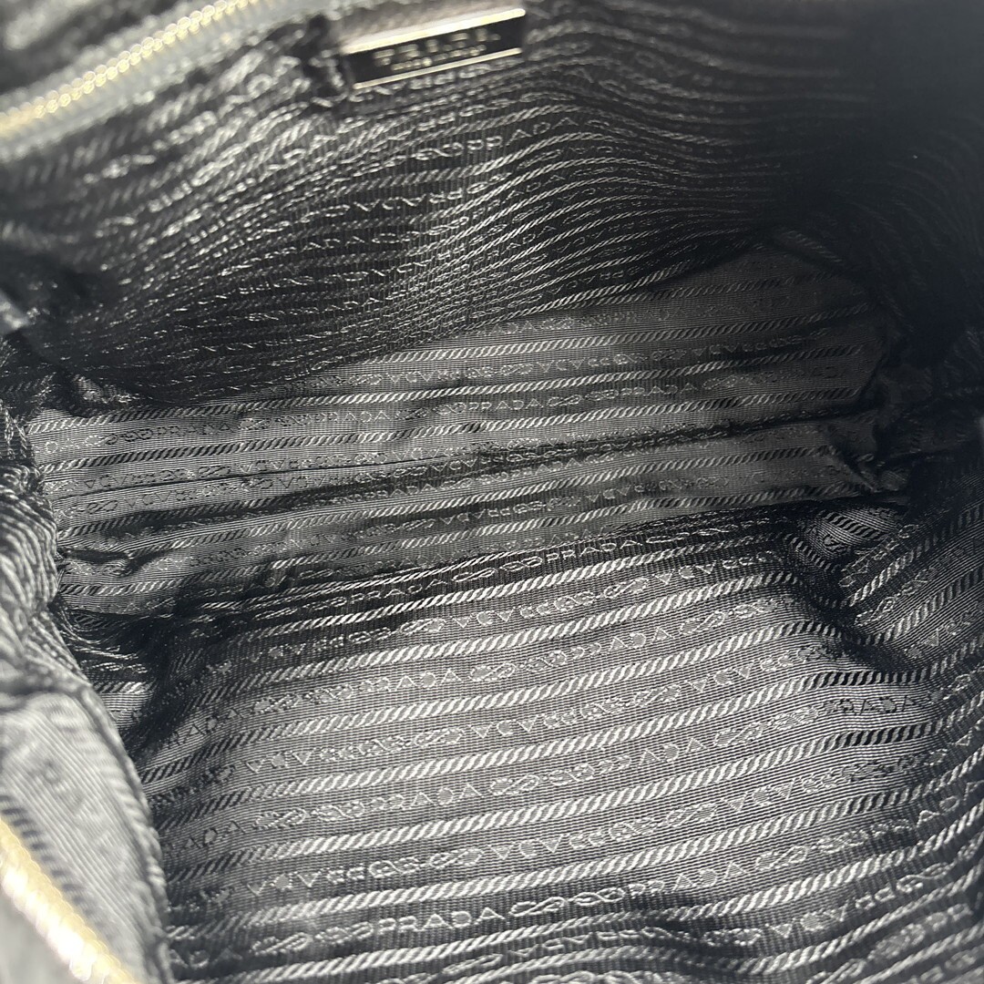 Prada Black Tessuto Nylon Shoulder Bag Vintage Authentic thumbnail 9