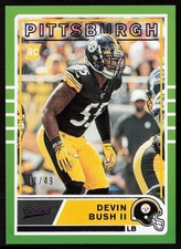 Devin Bush II 2019 Panini Chronicles Classics Purple #C-12 #/49 - Steelers