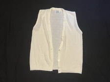 VINTAGE Carol Brent for Montgomery Ward Ivory Sweater Vest Medium