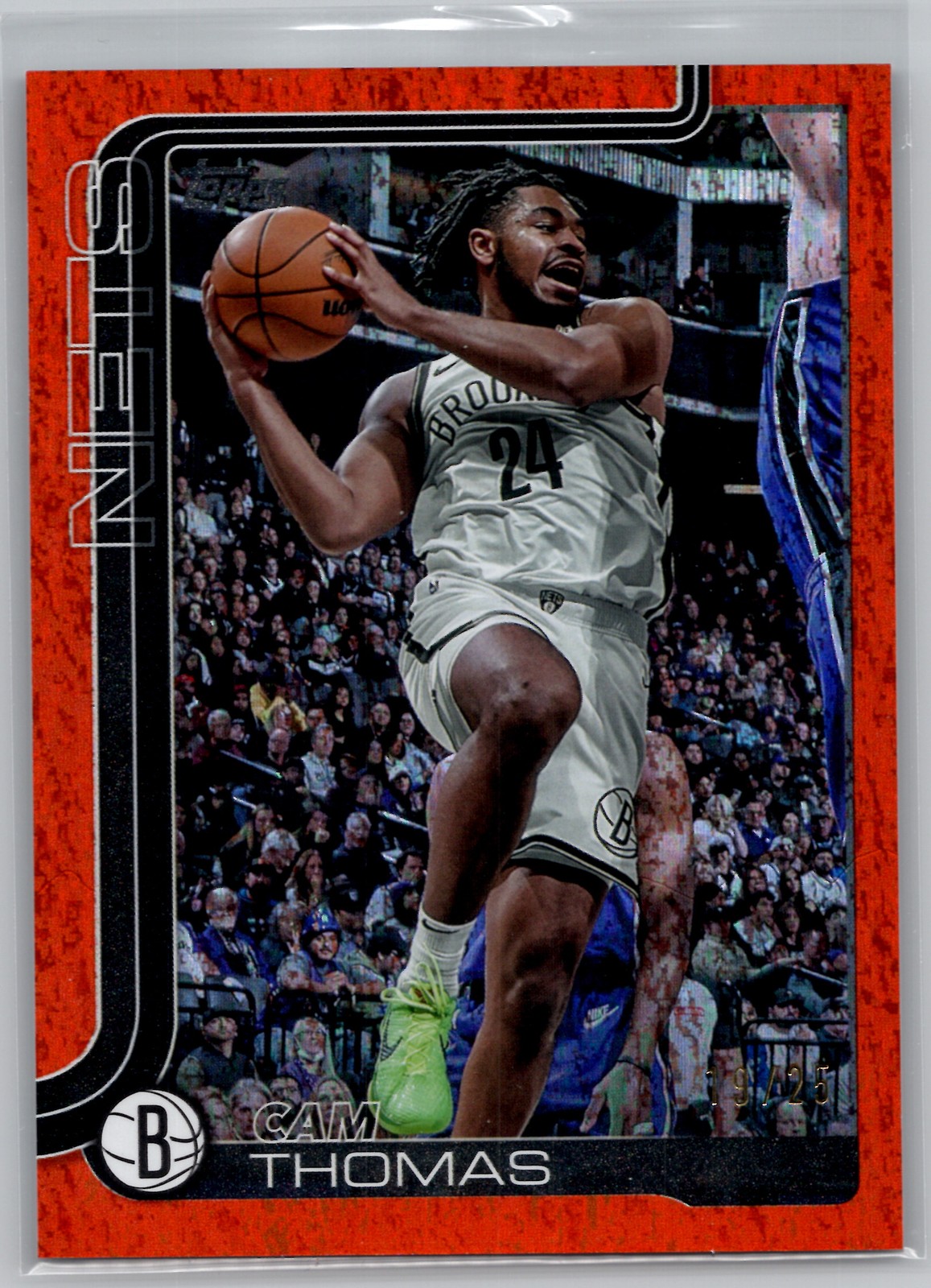 2025 Topps Basketball Cam Thomas Orange Shimmer /25 #11 Brooklyn Nets