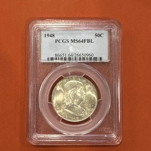 1948 Franklin Half Dollar MS64 FBL