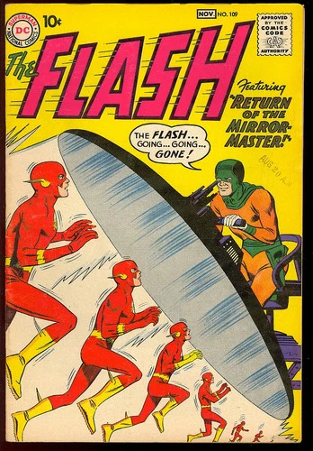 The Flash #109 Nice Unrestored Silver Age Superhero Vintage DC Comic 1959 VG-FN