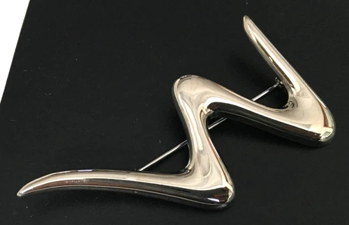 Vintage Brooch Pin SIGNED TRIFARI Silver tone Jewelry lot x