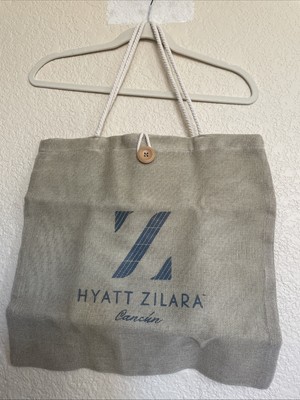 Hyatt Zilara Cancun Burlap Beach Bag - New