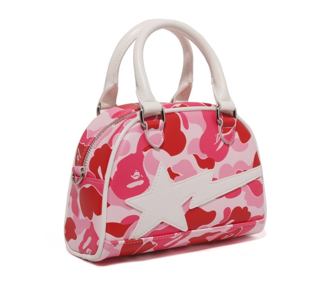 A BATHING APE Ladies' ABC CAMO MINI BOWLING BAG 1M30-290-301 Green