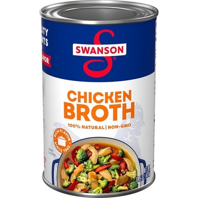 100 Percent Natural Gluten-Free Chicken Broth 14.5 oz Can