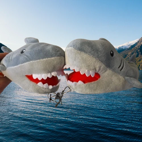 Wonder Nation Toddler 5-6 Shark Biter Slippers, Soft & Comfortable Color Grey - Picture 1 of 17