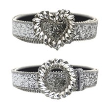 Modern Waist Belt Jeans Belt PU Studded Blingbling Belt Casual Ceinture Belt