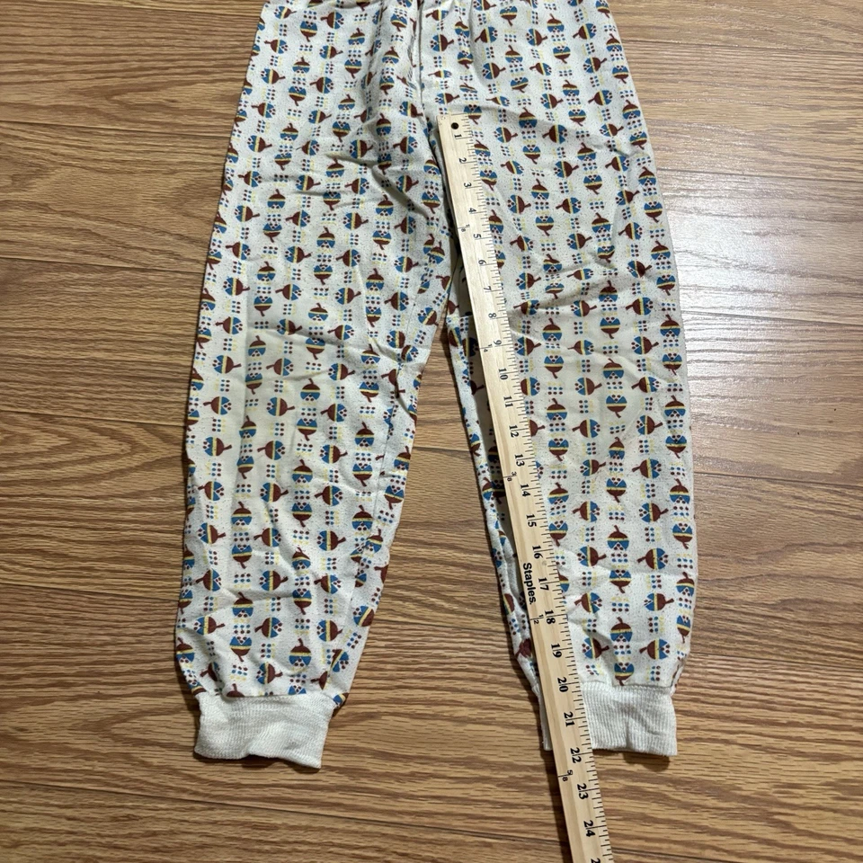 Pantalones de pijama vintage años 40 niños jóvenes hechos a mano talla juvenil 8 elásticos Foto 2 de 4