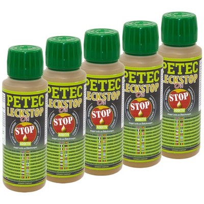 Leck-Stop PETEC 5x 150ml Additiv Motor Getriebe Differential Servolenkung Ölstop