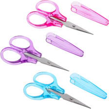 3 Pcs Small Craft Scissors Stainless Steel Tiny Scissors with Protective Cover