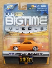 JADA BIGTIME MUSCLE  '69 CHEVY CAMARO 1:64 Scale Orange