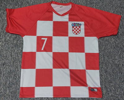 Trikot der Kroatischen Nationalmannschaft '''' Nr. 7 Rakitic '''' ( R-E-P-L-I-K-A )