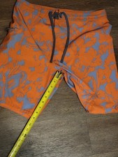 Prana Fenton Boardshort 31 Orange Faded Poppy Water Resistance 1969521