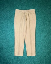 Vintage 70s Sears Perma Prest Talon Zipper Mens 32x28 Biege Trousers