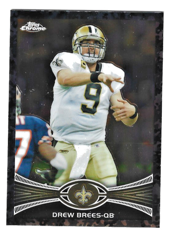 2012 Topps Chrome - Drew Brees - Camo Refractor #/499