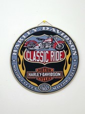 Round Harley H-Davison  Metal Sign Classic Ri...