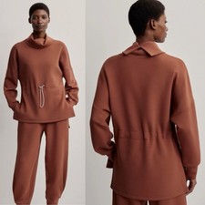 NWOT Varley Brown Patina Freya Sweatshirt Size Small