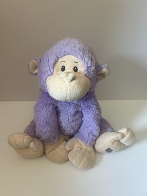 Ganz Webkinz Jr Purple Monkey Plush Stuffed Toy No Code T6