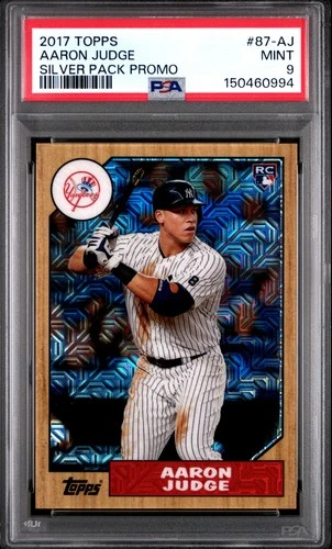 2017 Topps Aaron Judge #87-AJ Silver Pack Promo Rookie Card PSA 9 MINT