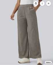 Halara Flex High-waisted Work Wide-leg Pants with Pockets Urban Marl Color