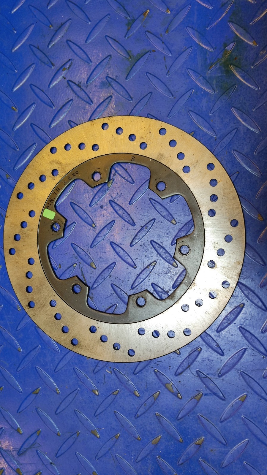 Disque frein arrière Brembo en acier carbone de 245mm pour Ducati 888 et ST2